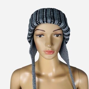 New Anthropologie Grey Earflap Hat